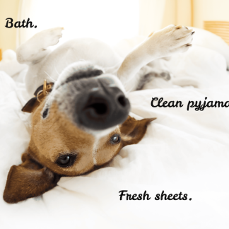 Bath. Clean Pyjamas